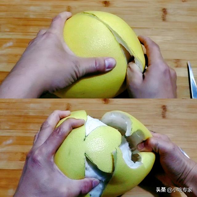 手掰柚是什么，如何把柚子皮剥成心形